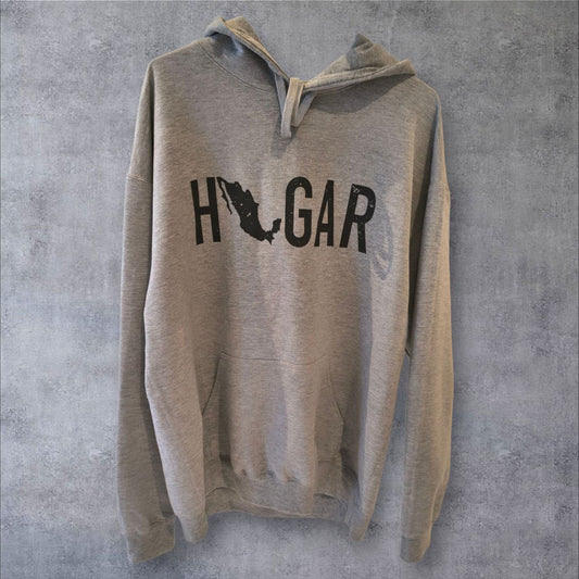 Sudadera con capucha con estampado envejecido HOGAR, unisex